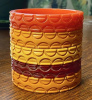 BB107 half circle carved bakelite bangles